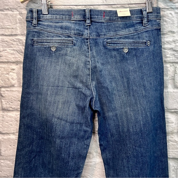 NWT Anthro Ottod'Ame 30x35” Denim Var-Unica Wide Leg Bootcut hi-rise Blue Jeans - Picture 4 of 12